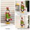 Set of 2 36"H Metal Nutcracker/Penguin Yardstake or Standing Décor or Wall Décor (Three Function)